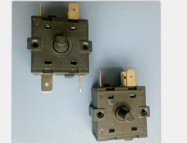 China Fan Heater Oven Rotary Switch 10000 Cycles 2000Vac For Air Cooler / Electric Radiator factory