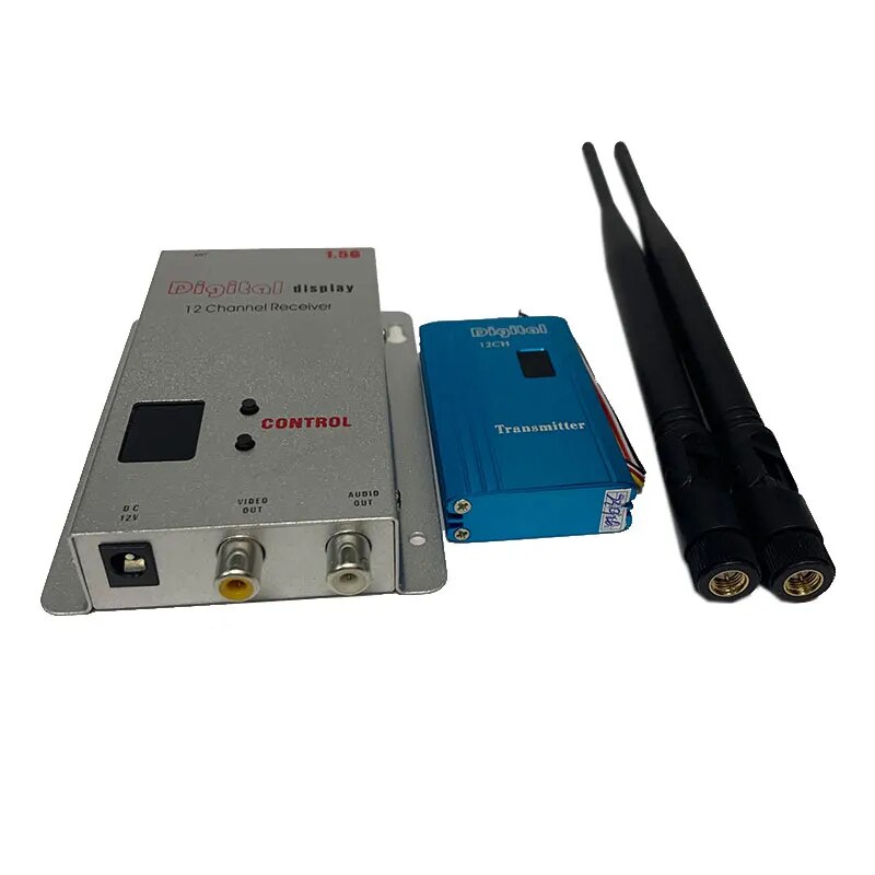 1.5W 1.5Ghz Long Range FPV Transmitter High Power AV Image Sender for Drones and 10-20km Range Wireless Video Transmitter