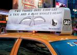 SMD1415 Aluminum Taxi Roof Led Display Panels 5500 Nits Luminance For GIF SWF