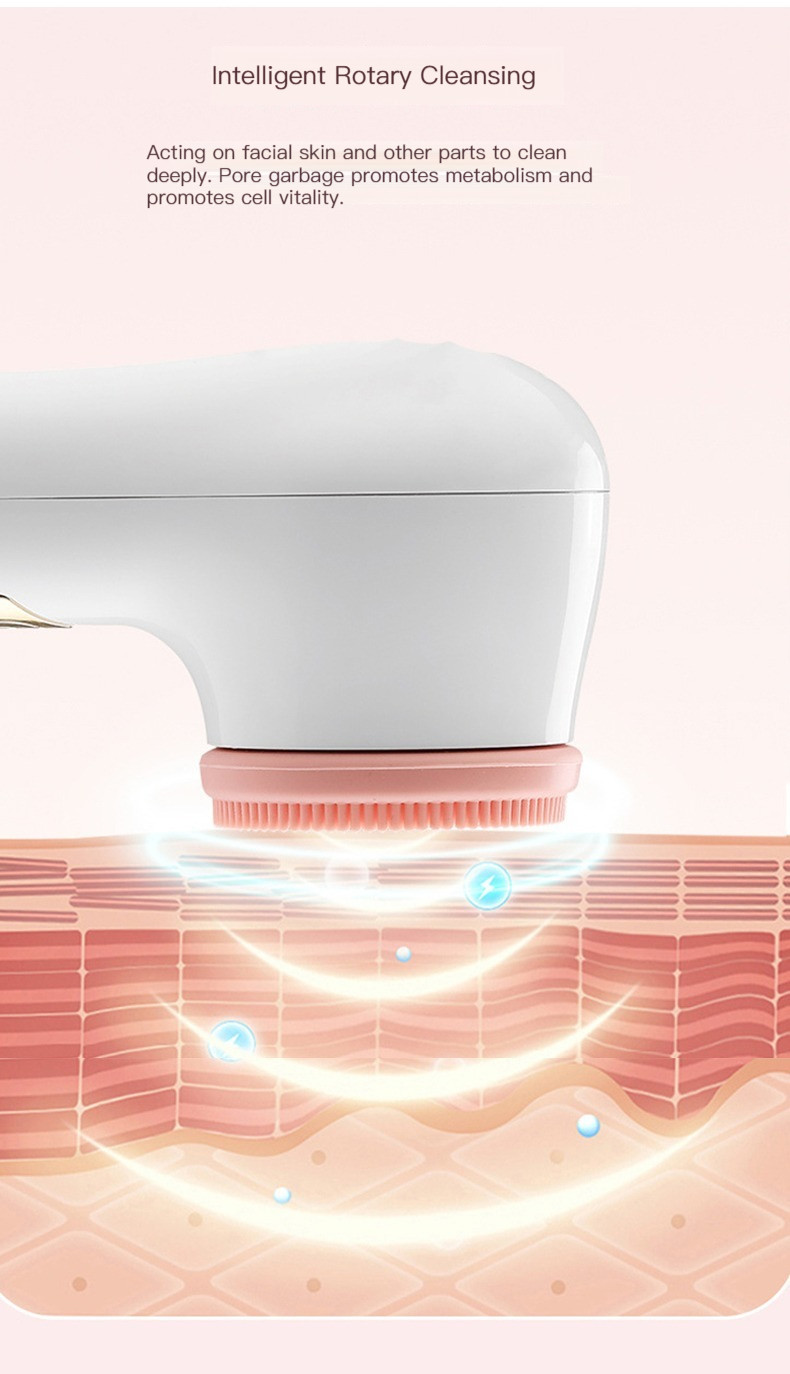 DC1.5V 6000rpm Deep Cleaning Face Brush Equipment Px7 Waterproof