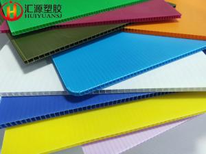 China Lightweight 4x8 Coroplast Sheets , Flexible Corrugated Plastic Sheets factory