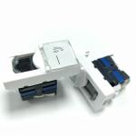 Exact Cables OEM Networking Rj45 Cat6 45*22.5 French Type UTP Single Keystone
