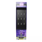 Retail Store Cardboard Pegboard Display Stand For Phone Accessories Earphone