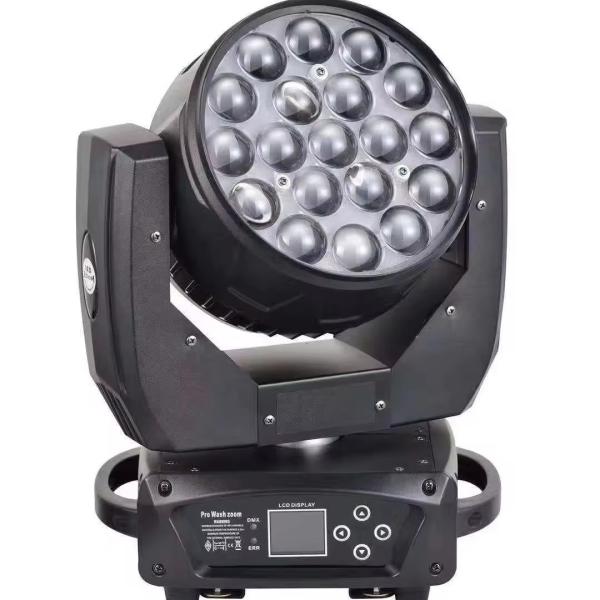 Support Dimmer Yes 19pcs Big Bee Eyes LED Moving Head Beam Light for DJ