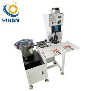 China 30MM Pressure Stroke Automatic Vibrating Plate Feeding Power Cord Crimping Machine factory