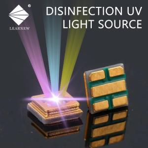 China 3535 UVB LED Chips 0.5W-1W 290-315nm Quartz Glass Lens 120 Degree For Medical Treatment factory
