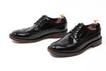 Brand Italian Mens Leather Shoes Flats Footwear Black Slip On Dress Shoes