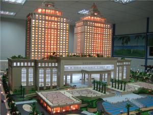 China Environmental Architecture Model Building For Hotel , 3d Print Mini Model factory