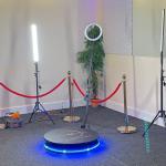 Wedding 360 Video Photo Booth Machine Metal Automatic Customized Logo
