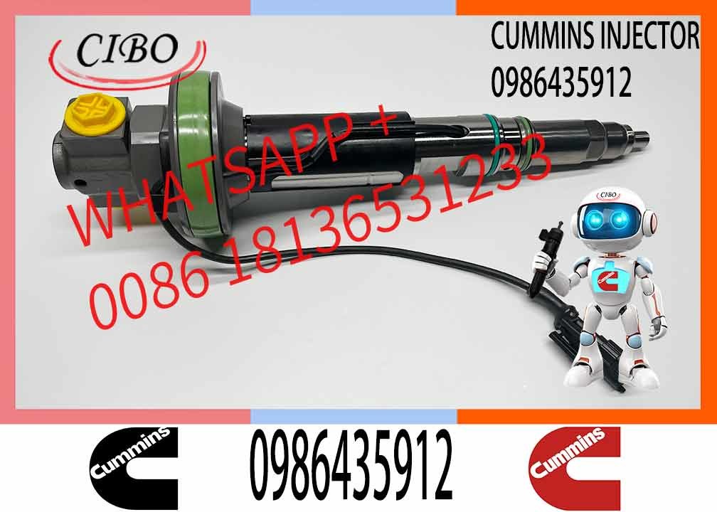 NINE Brand Hot Sales Common Rail Fuel Injector 0986435912 Diesel Injector 0 986 435 912