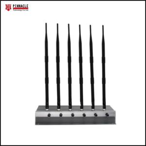 China Tabletop Lojack Blocker 2.4GHz 5.8GHz WIFI Cell Phone Signal Disruptor factory