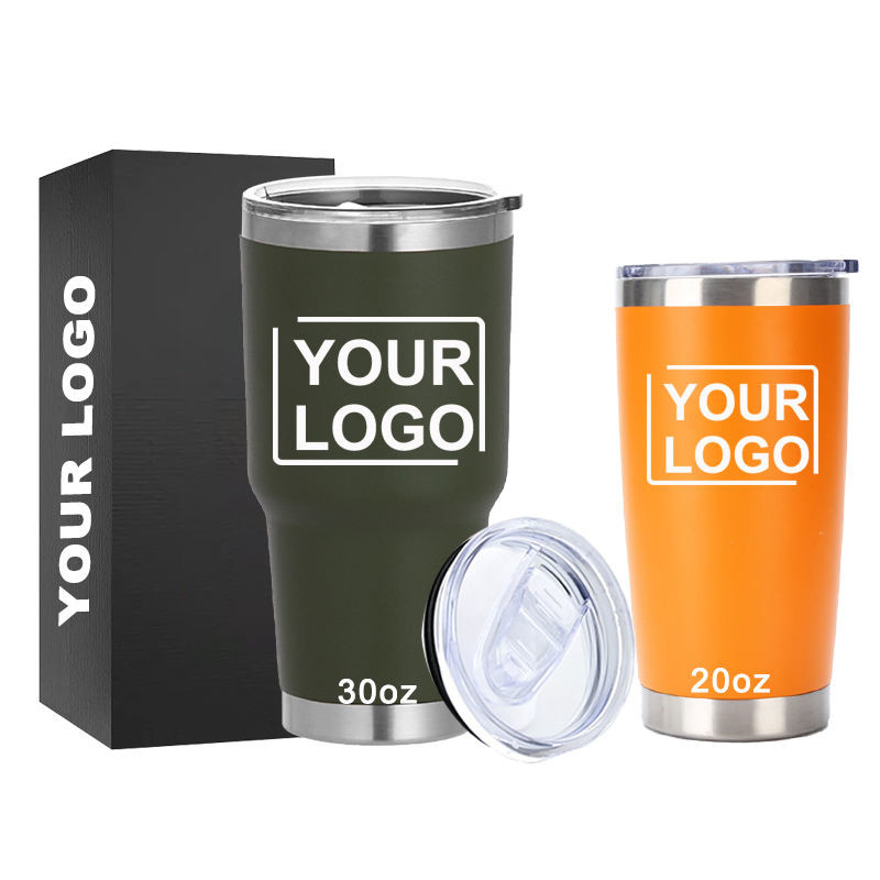 20 Oz Stainless Steel Double Wall Vacuum Vasos Travel Cup Tumbler Thermal Coffee Mug Cup With Lid