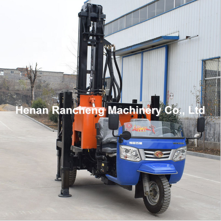 200m Depth Borehole Drilling Machine 65KW Tricycle Mounted Water Drilling Machine