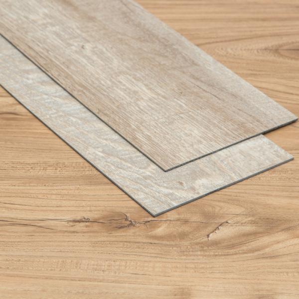 Anti Slip LVT Wood Plank , Luxury Vinyl Sheet Flooring 3D Printed For Shopping