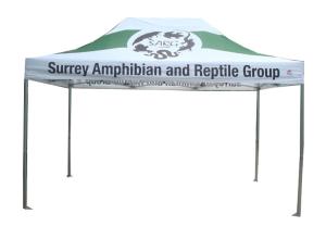 China 3X4.5 Marquee Gazebo Shade Tent CMYK Heat Transfer Printing Strong Framework factory