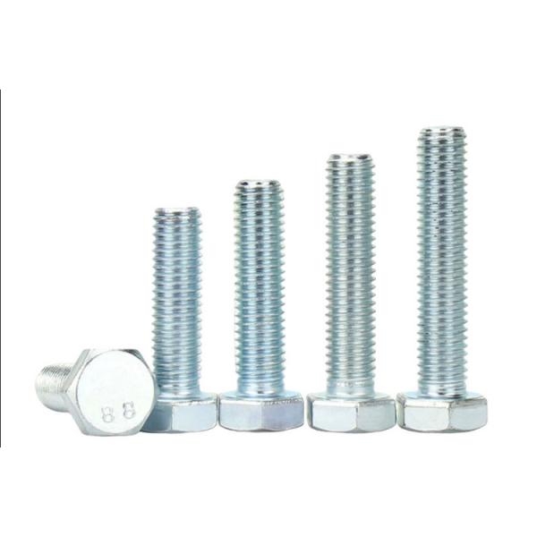 M5 M6 Mild steel hex heavy head bolt with nut washer Galvanized grade 4.8 class