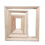 Pine Wood Canvas Stretcher Frames , Acrylic Painting Stretcher Bars Precision