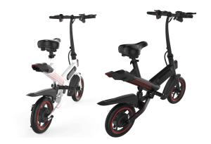 China Female Small Folding Electric Bike , Portable Electric Bicycle Ergonomics Design factory