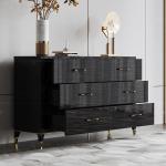 Home Decorating SS Console Table Sideboard Living Room With 6 Drawers