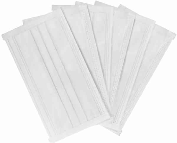 Disposable 3 Ply Non Woven Face Mask Antibacterial Breathable High Filtration
