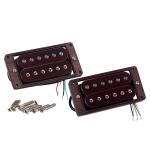 Rosewood Double Coil Humbucker Pickup Adjustable Pole-Piece For LP Electric