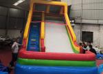 Colorful Playground Bounce House Water Slide UV Protection Oil Layer