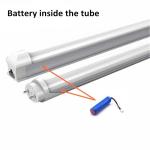 Battery Emergency LED Tube Lights with 80-83Ra or 95-98Ra AC85-265V Input