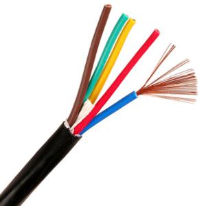 China Copper PVC Flexible Electrical Wire 5x1.0mm2 Oxygen Free factory