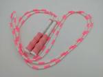 Pink Color Unisex Bamboo Indoor Skipping Rope Exercise Skipping Rope For Kid