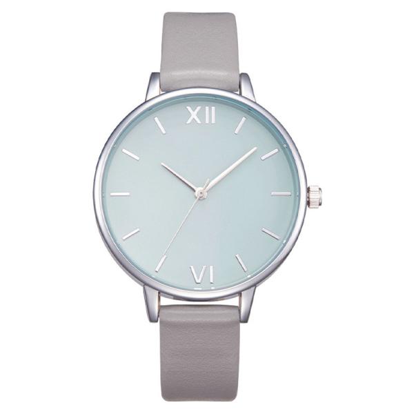 Roman Number Dial Leather Strap Quartz Watch Japan movement Wrist Watch