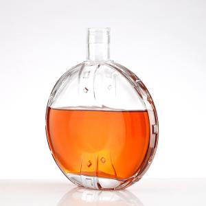China Hot Stamping Surface Handling 700ml 750 Ml Luxury Brandy Glass Bottle Spirits Bottle factory