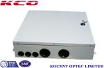 Indoor FTTH FTTB Fiber Optic Terminal Box 4 Cable Ports Steel Tape Material KCO