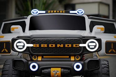 2023 Electric 2 Seat Kids 12v Suv Ride-On Cars with Remote Control and Oversized Design