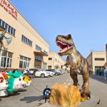 Simulated Lifelike Animated Dinosaur Animatronic Model For Dinosaur Park