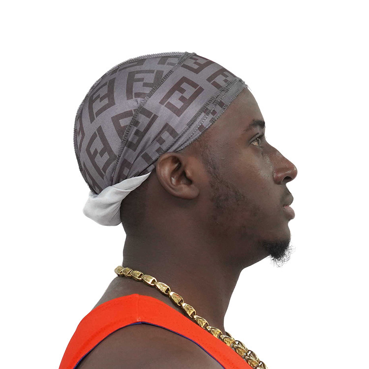 Silk Satin Polyester Wave Cap Design Durag