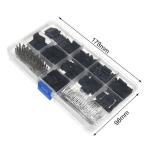 620pcs 0.1" Male Female Dupont Wire Jumper Kit Connector Header Housing