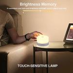Dimmable DC6V 5000K Touch Sensor Bedside Lamp For Kids Children Adult