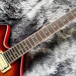 Custom BURN WASH Shaped Left Handed Electric Guitar Flamed Tiger Maple Veneer