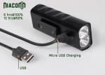 Waterproof Aluminum Rechargeable Bike Front Light
