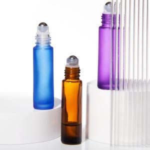 China Essential Oil Roller Glass Bottles Steel Ball 10Ml Roller Bottle factory