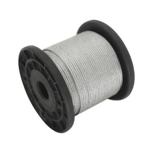 China Non-coated 1/8&quot; 3/16&quot; Steel Core Wire Rope 7x7/ 1x19 / 7x19 T316 Stainless Aircraft Cable for Railing factory