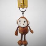 promotional stuffed plush monkey toys keyring