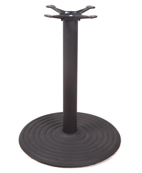 Restaurant Dining Table Legs Cast Iron Round Table Base Black Wrinkle Powder