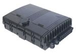 16 Core Outdoor Fiber Optic Distribution Cabinet Black PC ABS PE Fiber Splicing