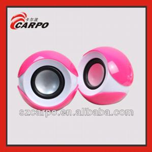 China 2014 Best cheap big eyes shaped 2.0 mini speaker E-9107 factory