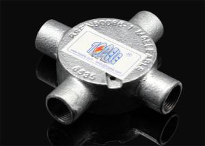 China 3/4”or 1” Channel Inspection Elbow Tee Circular malleable iron Junction Box For Rigid Conduit factory