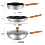 Hot Sale 4 Piece Kitchen Non Stick Cooking Pan Set Stainless Steel Pot Cooking