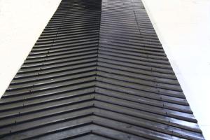 China Customization Rubber Conveyor Belt , Rubber Drive Belts Black Color factory