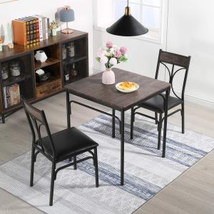China Rust Proof 3 Piece Dining Table Set Industrial Style Dining Room Sets factory