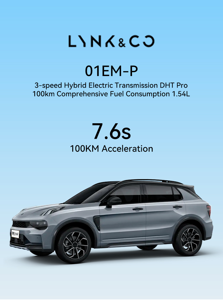 2024 Hot Sale Link Co 01 EMP/Link 05 PHEV High Speed 185 Km/h Hybrid Car Electric Adult Vehicle 3m Vehicle New Car